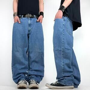 Vintage y2k grunge faded stonewash archive skater baggy jeans